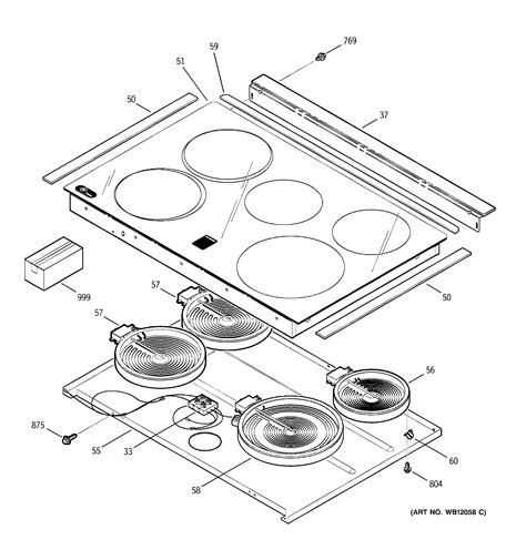 ge stove top parts